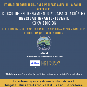 CURSO DE ENTRENAMIENTO Y CAPACITACIÓN EN OBESIDAD INFANTO-JUVENIL XXXV EDICIÓN